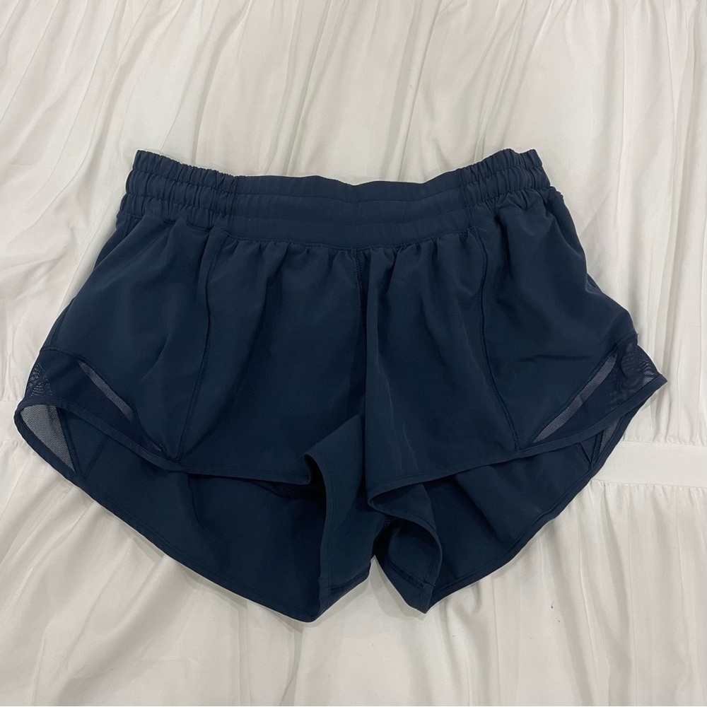 Lululemon Navy Hotty Hot Shorts